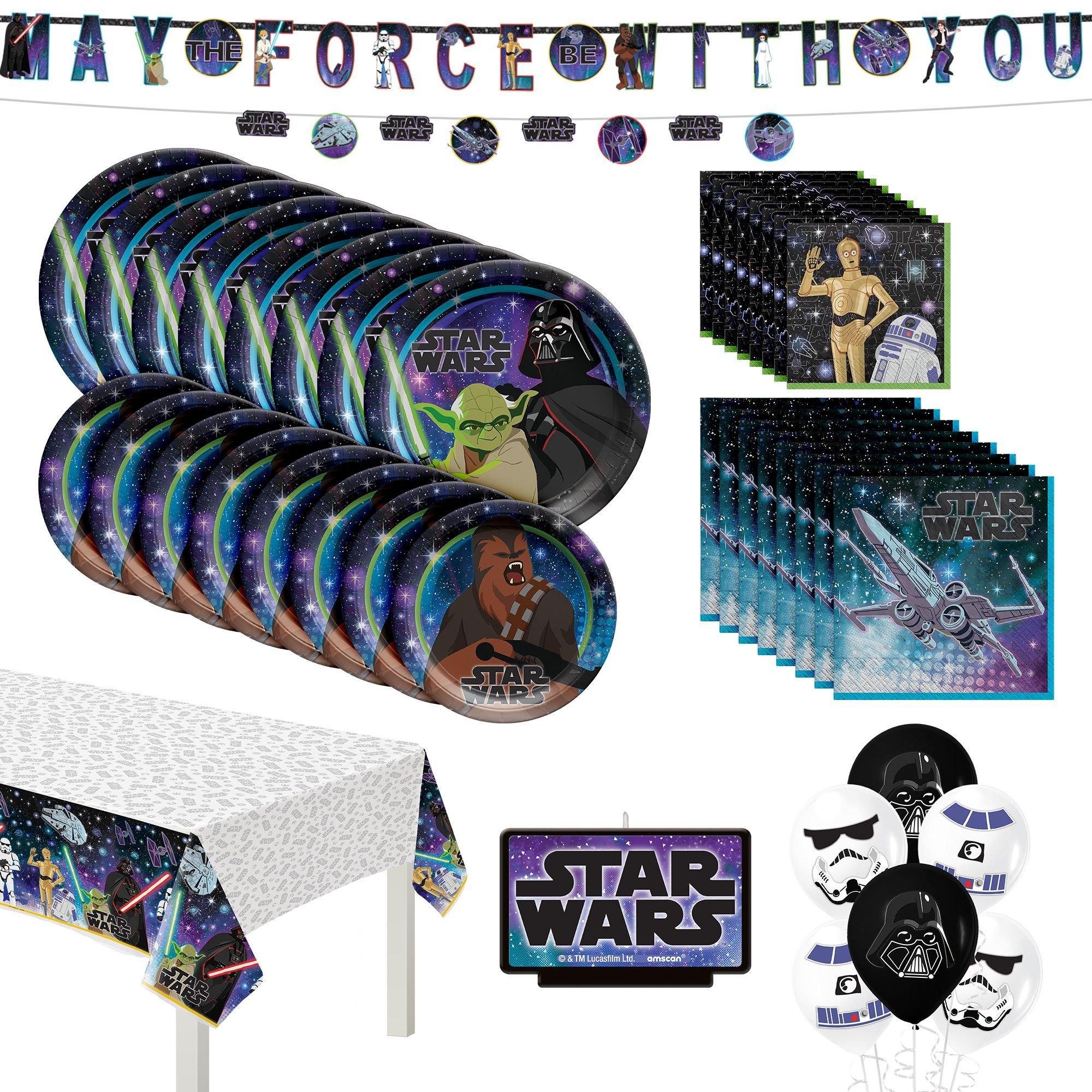 Throw an epic Star Wars party with a Galaxy of Adventures Party Kit for